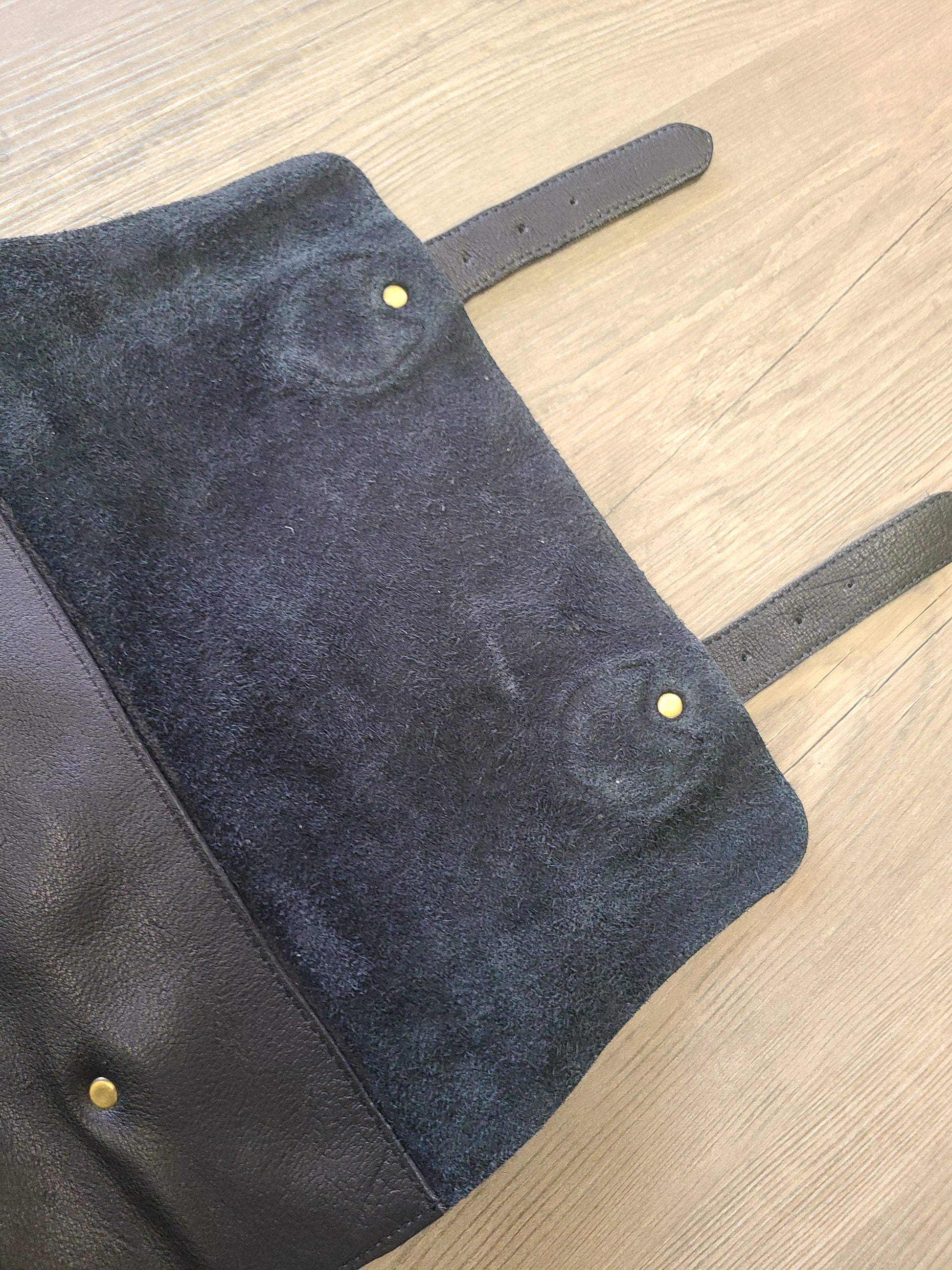Black Leather Cowhide Travel Backpack-Status Co. Leather Studio