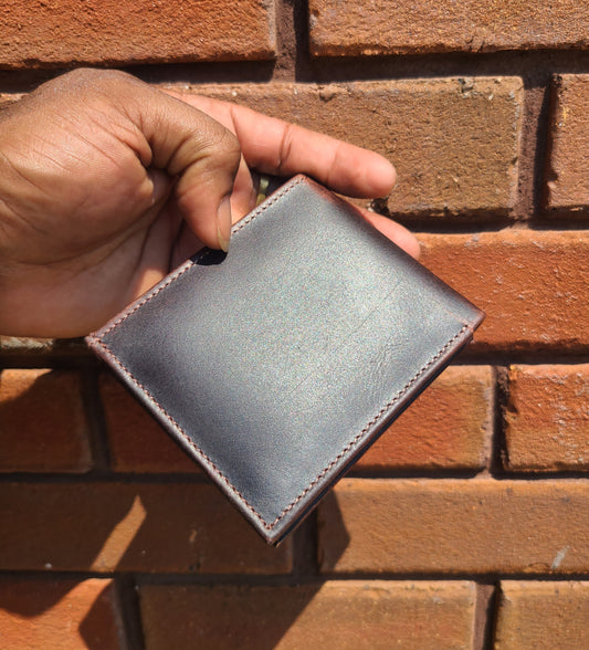 Classic Bison Leather Bifold Wallet