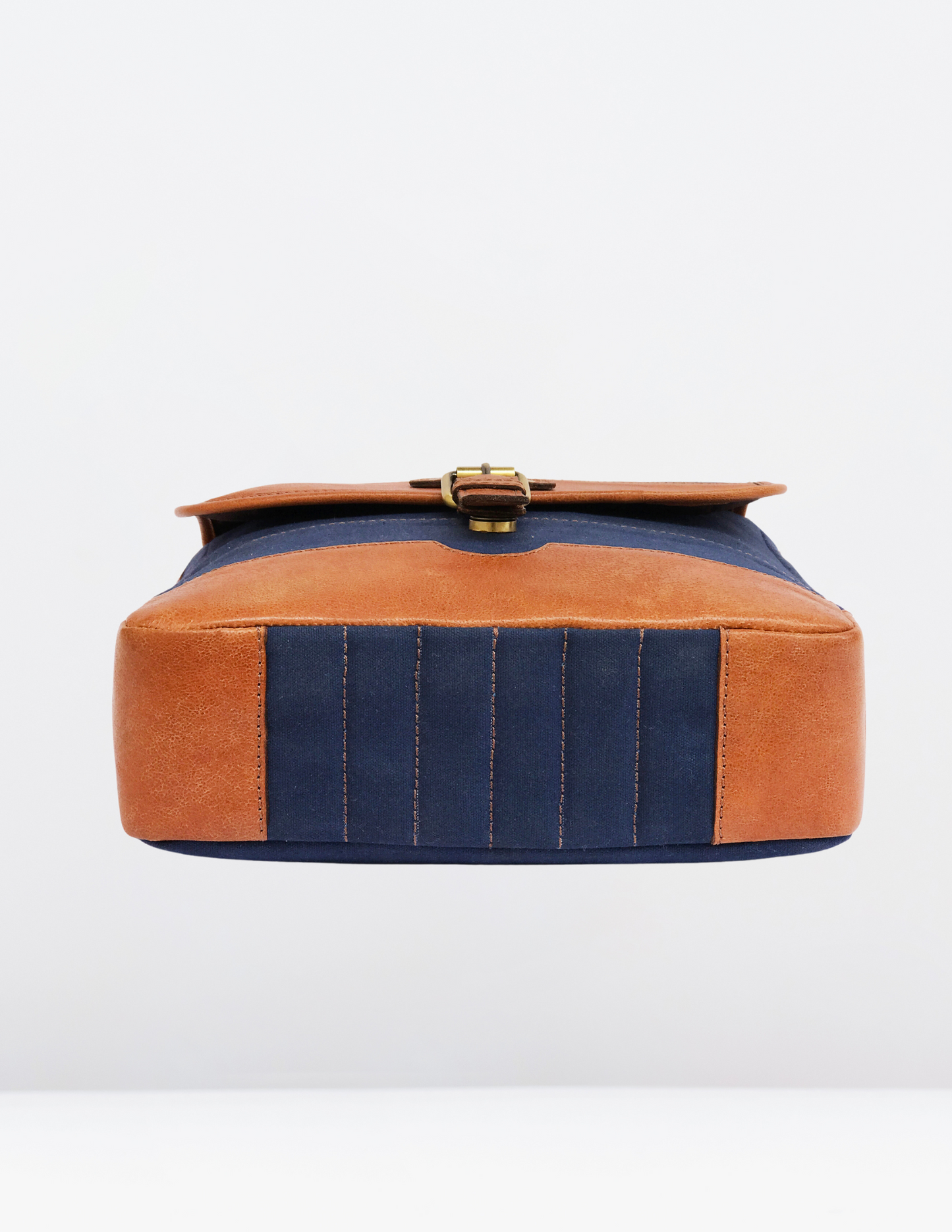 Classic Canvas and Leather Messenger Bag-Status Co. Leather Studio