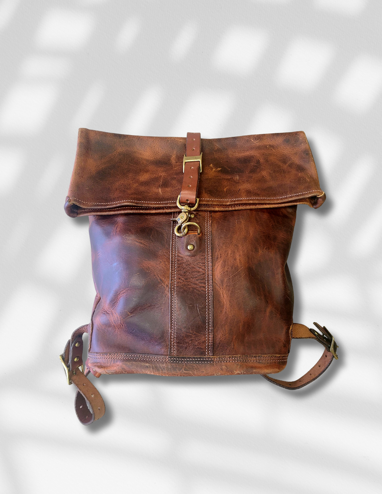 Ben Geisler Leather Cowhide Travel Rucksack-Status Co. Leather Studio