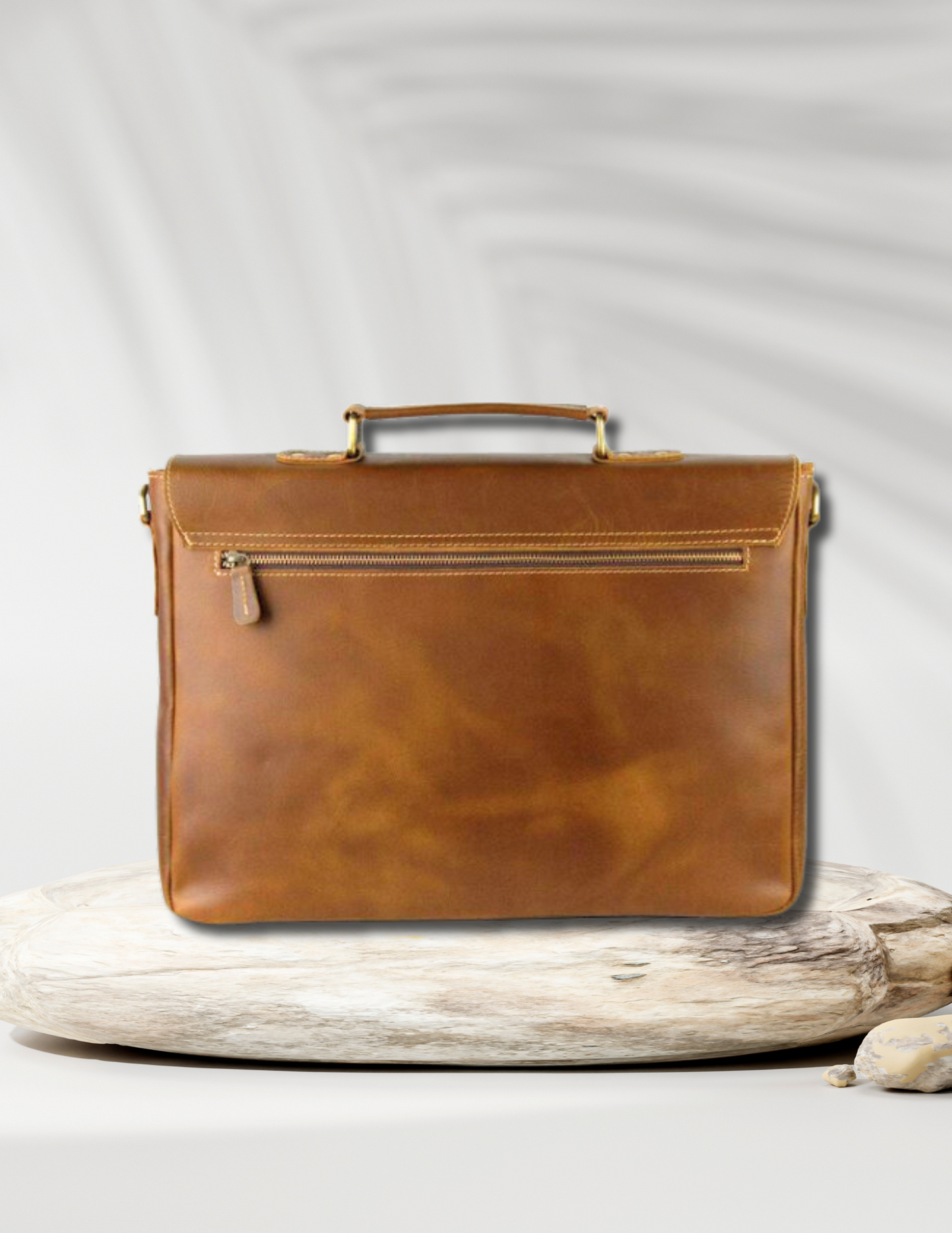 Soft Leather Signature Messenger Bag-Status Co. Leather Studio