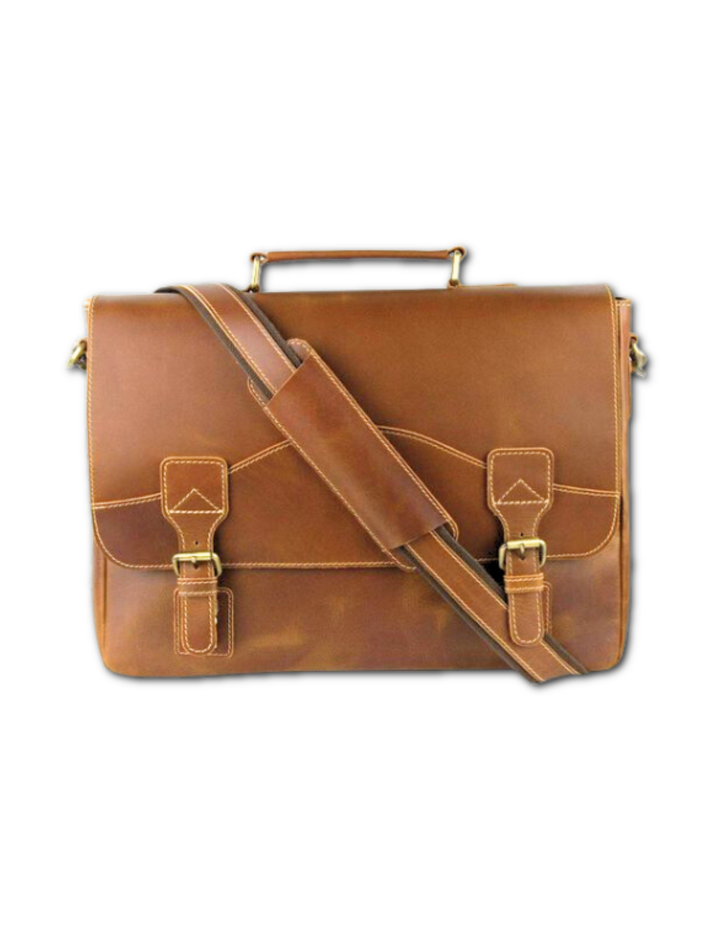 Soft Leather Signature Messenger Bag-Status Co. Leather Studio