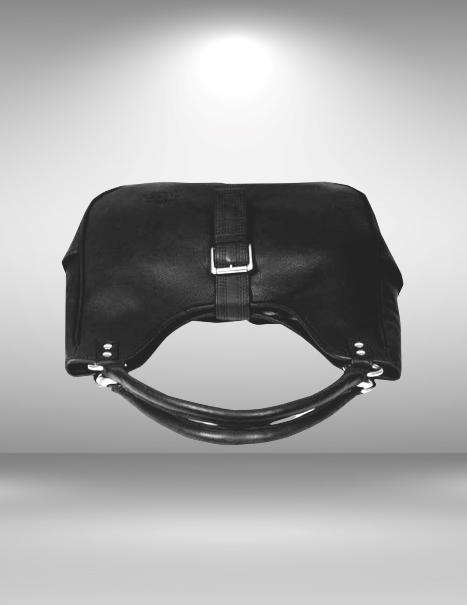 Handmade Leather Black Shoulder Purse-Status Co. Leather Studio