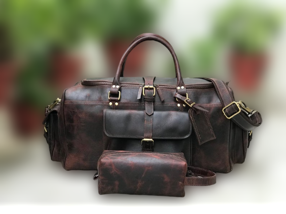 Best Leather Duffel Bag Large 24 Inch Square Duffel Travel Gym Sports  Overnight Suppliers in Delhi, Leather Duffel Bag Large 24 Inch Square Duffel  Travel Gym Sports Overnight at Best Price in Delhi