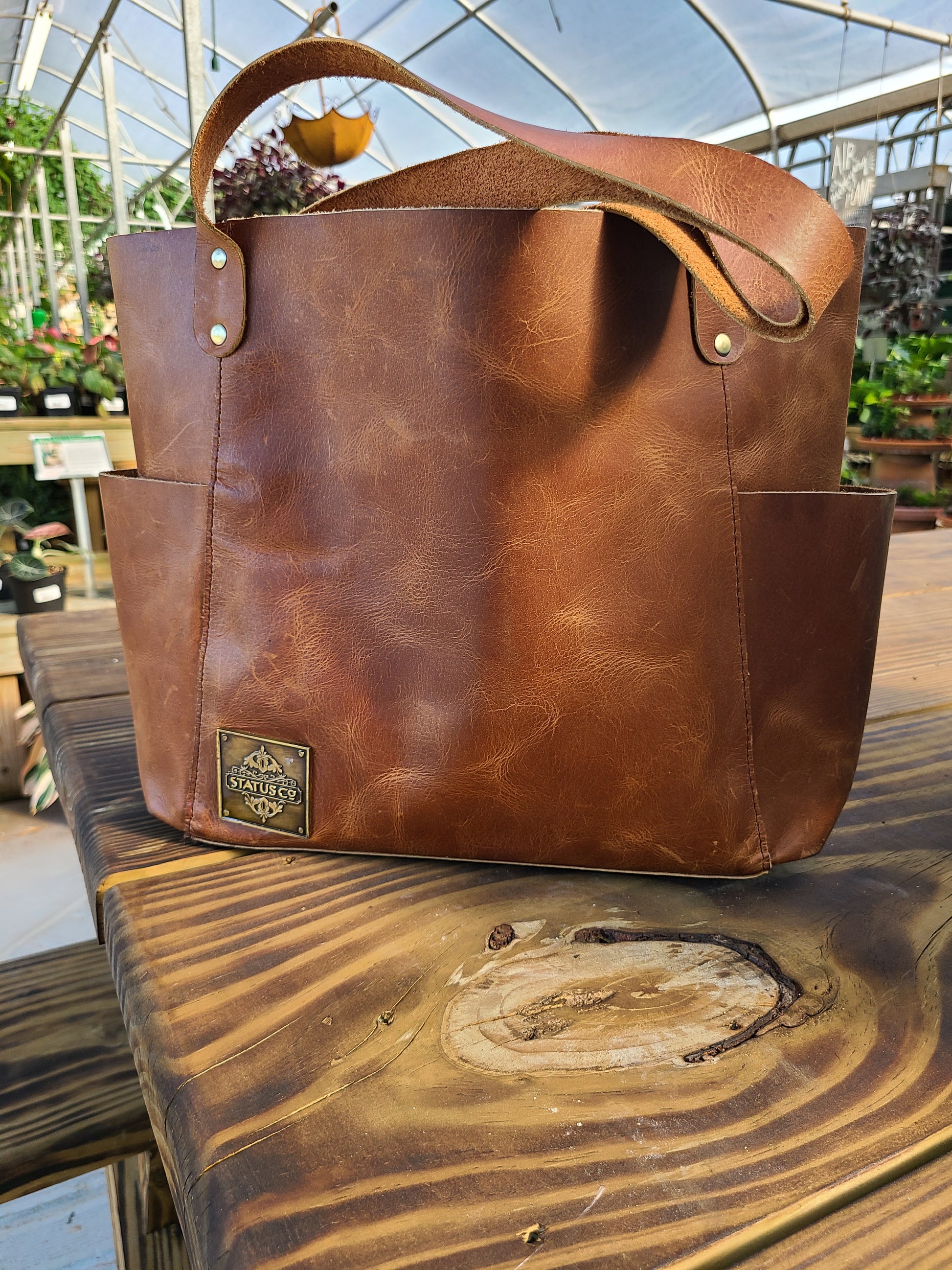 Cowhide Leather Designer Tote & Carry-On Bag-Status Co. Leather Studio
