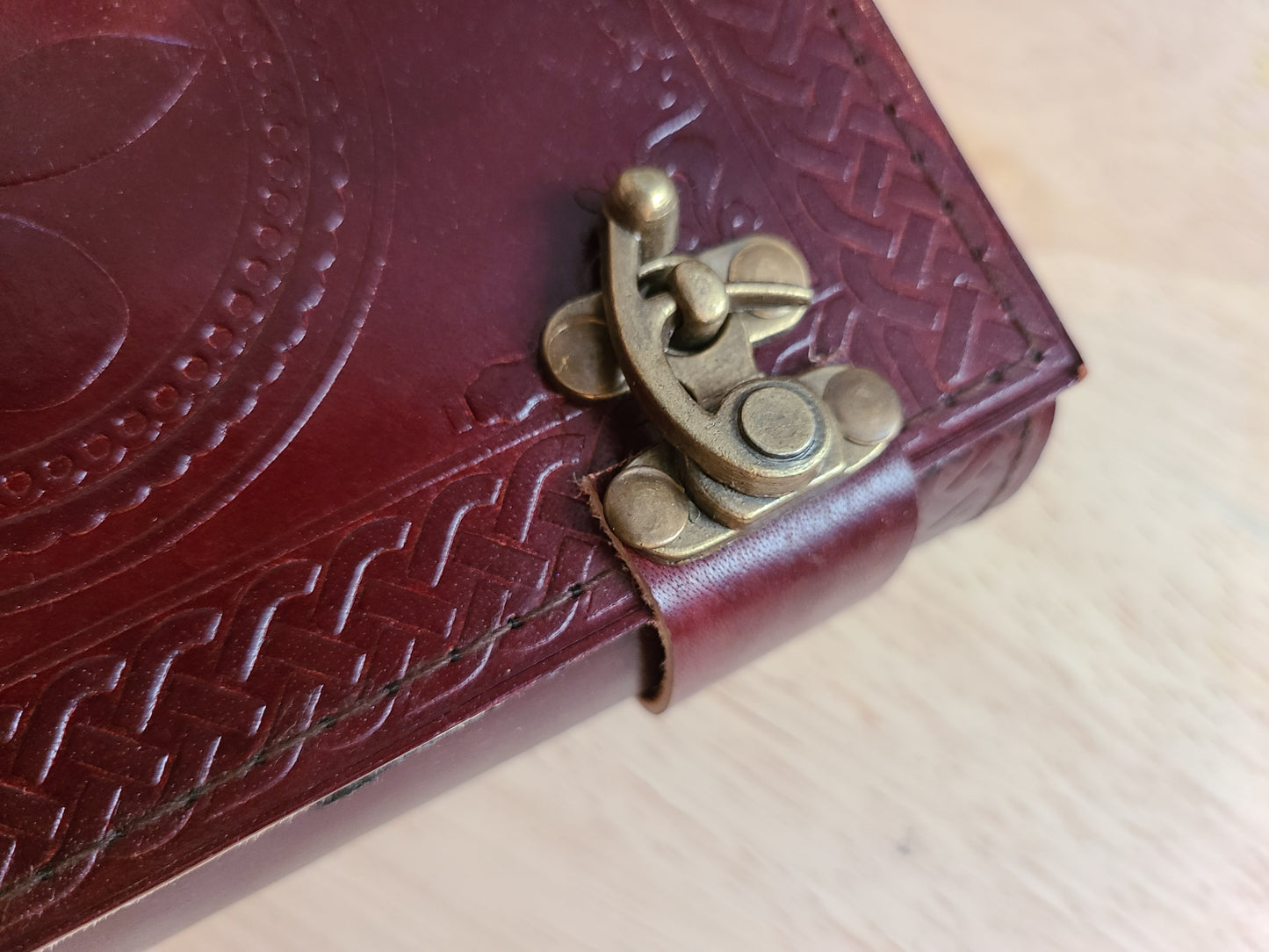 Fleur De Lis Leather Journal-Status Co. Leather Studio