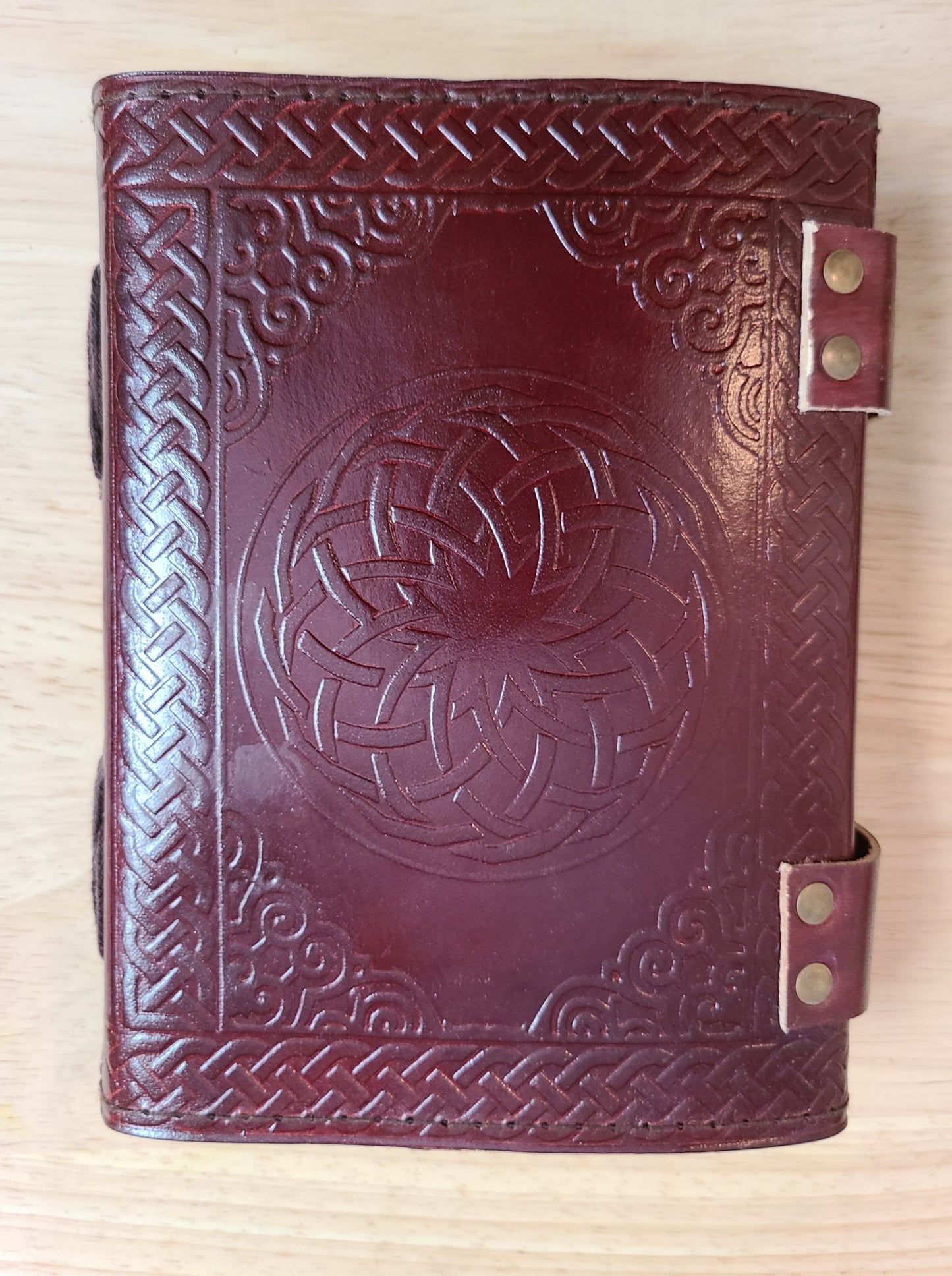 Fleur De Lis Leather Journal-Status Co. Leather Studio