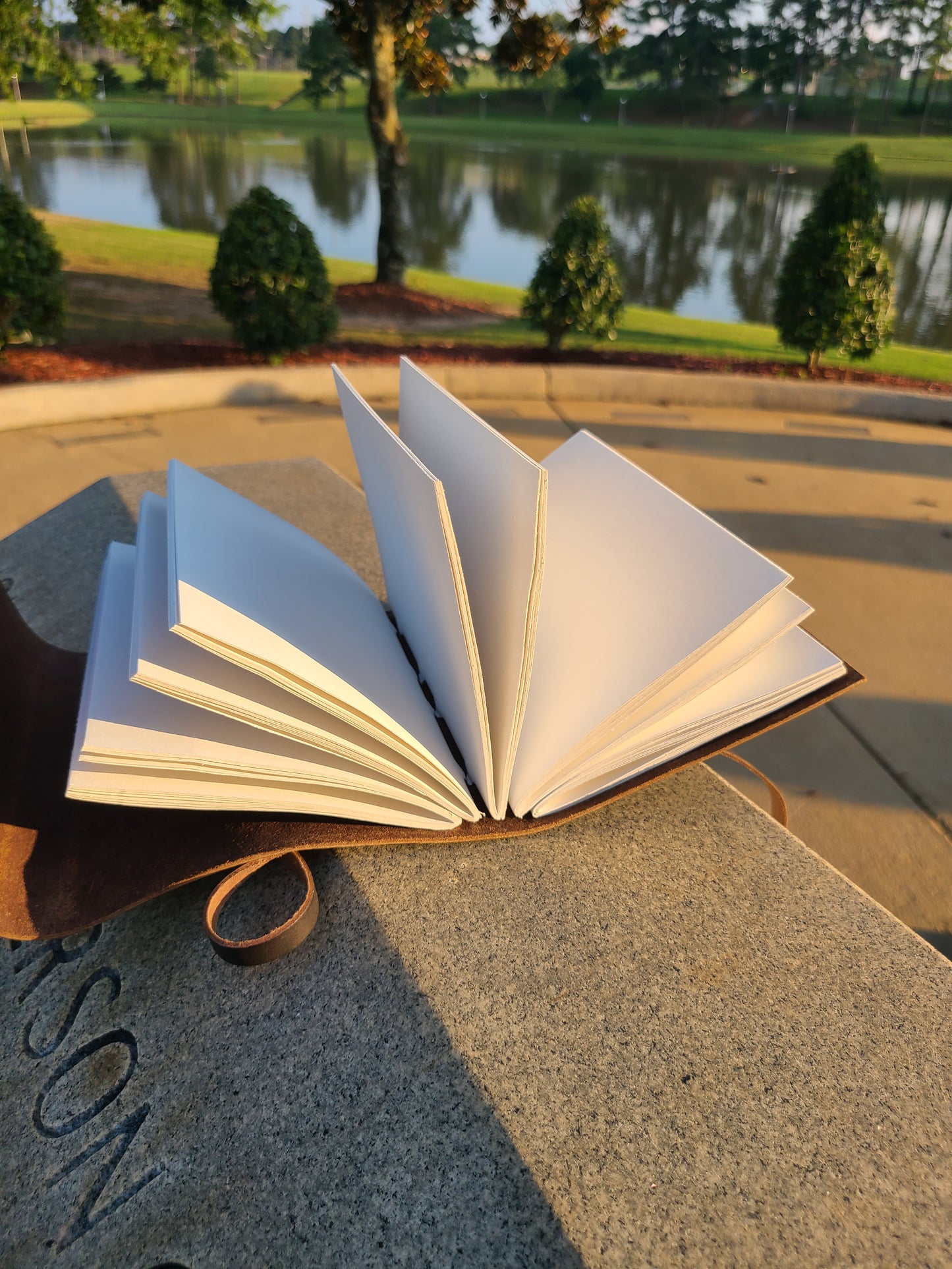 Leather Writing Journal With Leather Strap Closure-Status Co. Leather Studio