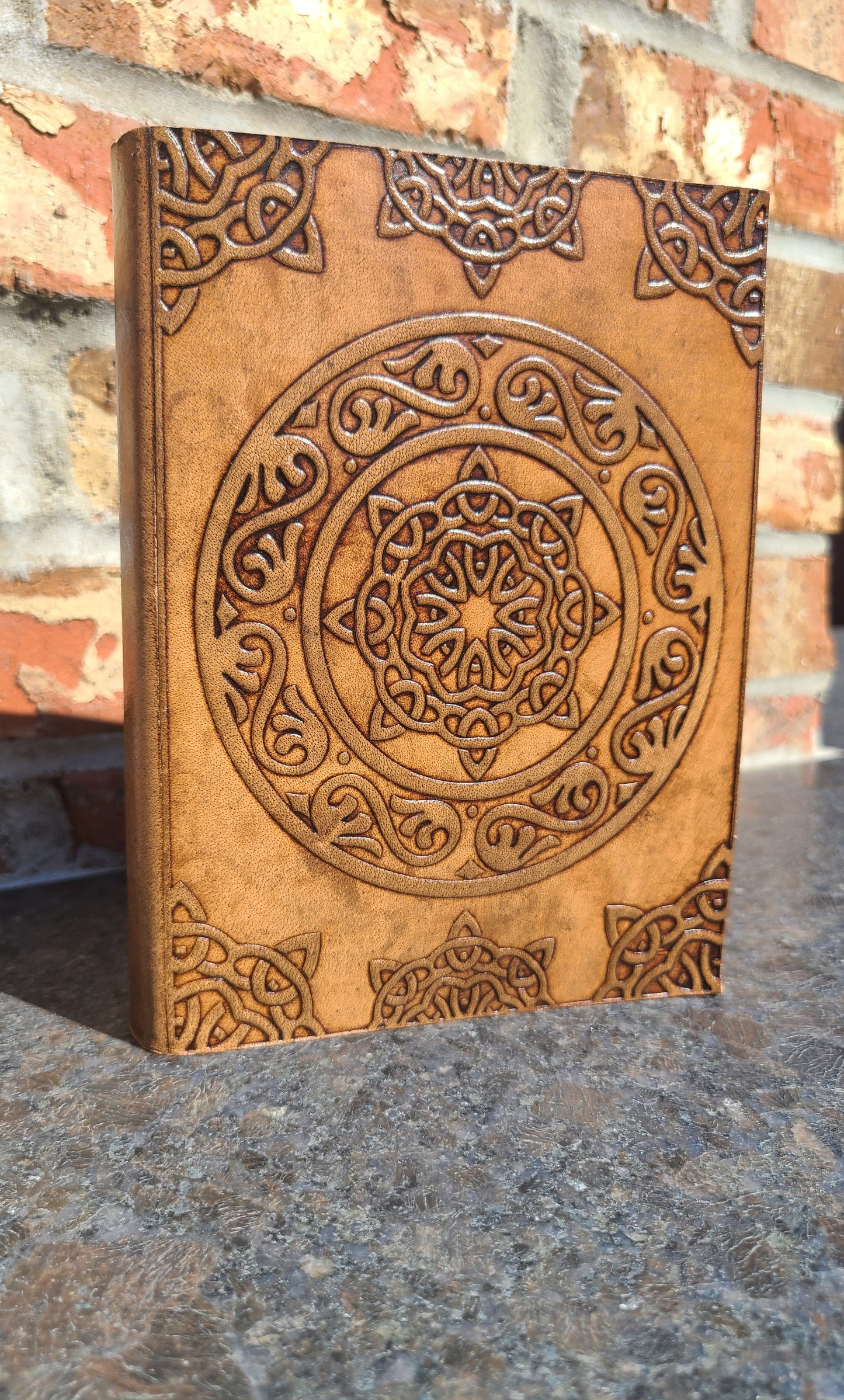 Leather Mandala Writing Journal-Status Co. Leather Studio