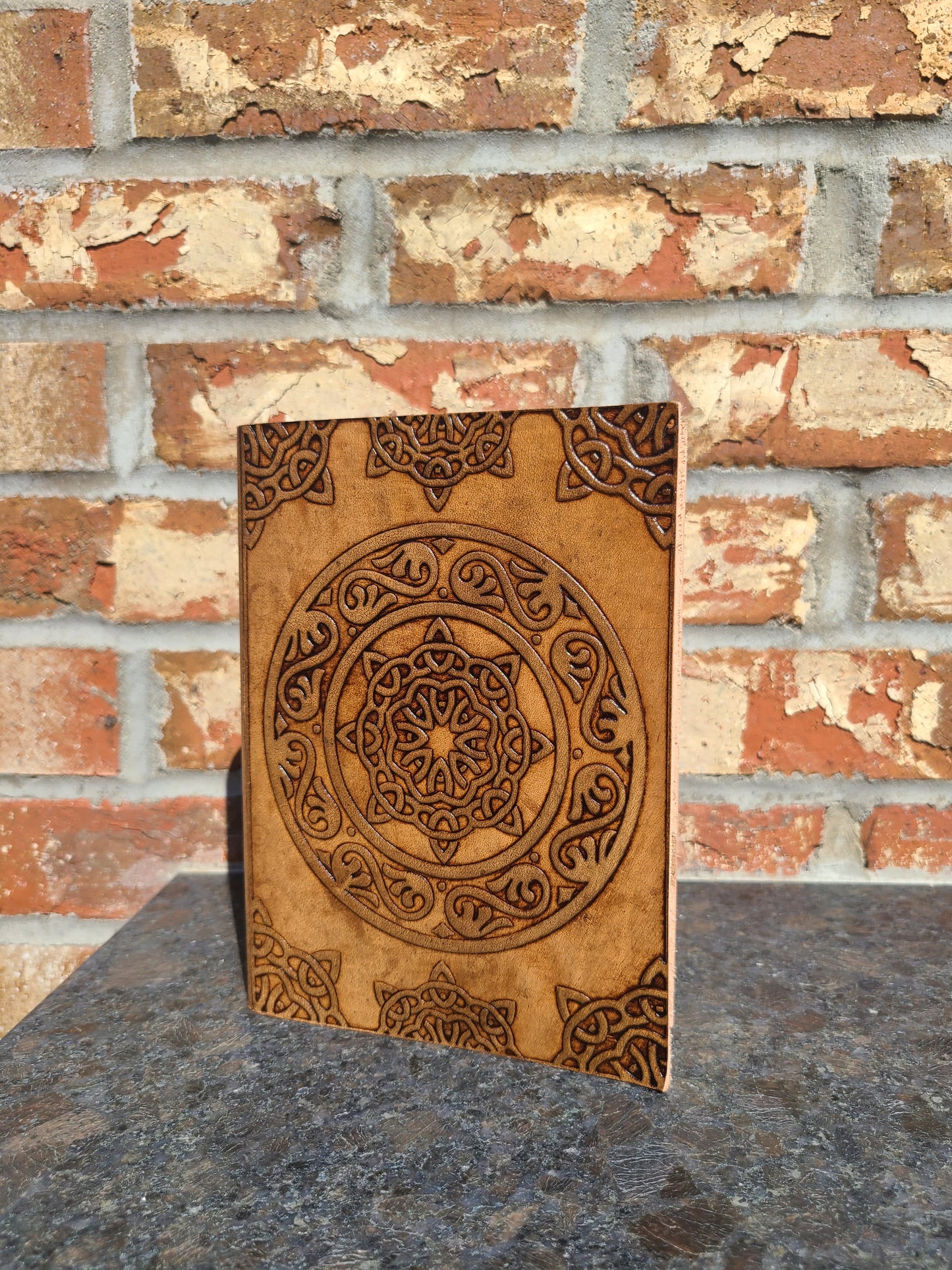 Leather Mandala Writing Journal-Status Co. Leather Studio