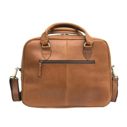 Leather Travel Shoulder Bag With Handles-Status Co. Leather Studio