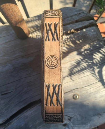 Celtic Triple Moon Goddess Leather Writing Journal-Status Co. Leather Studio