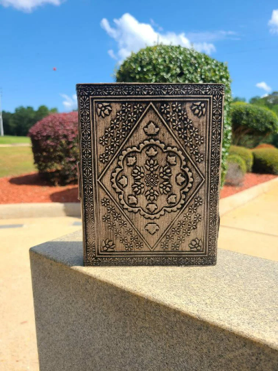 Celtic Triple Moon Goddess Leather Writing Journal-Status Co. Leather Studio