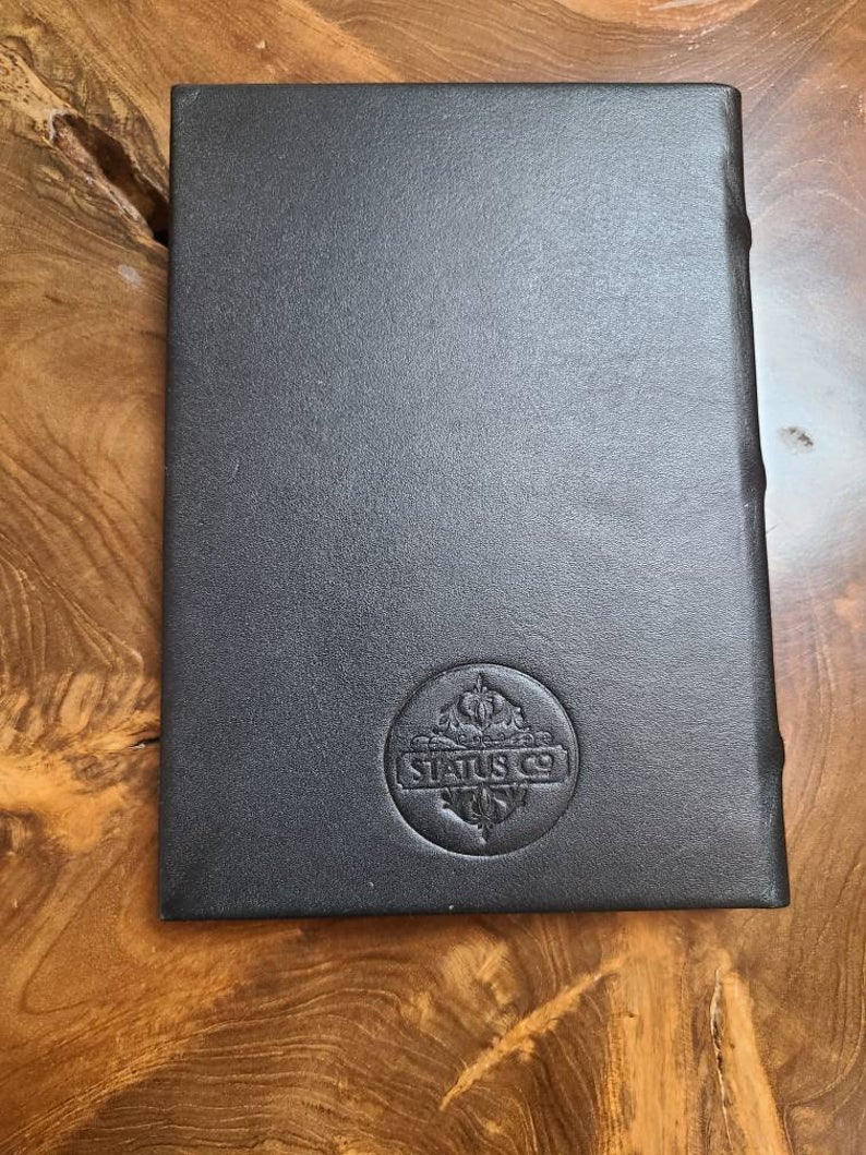 Italian Leather Masonic Writing Journal-Status Co. Leather Studio
