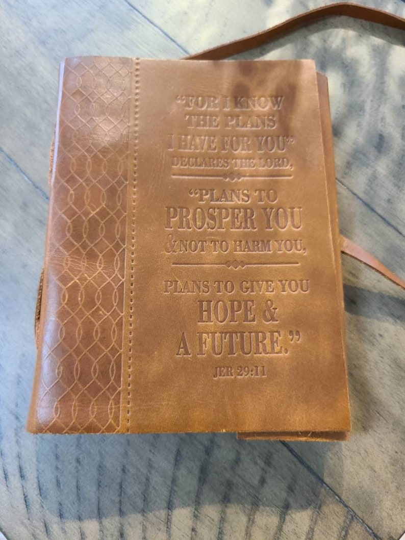 Bible Scripture Writing Journal-Status Co. Leather Studio