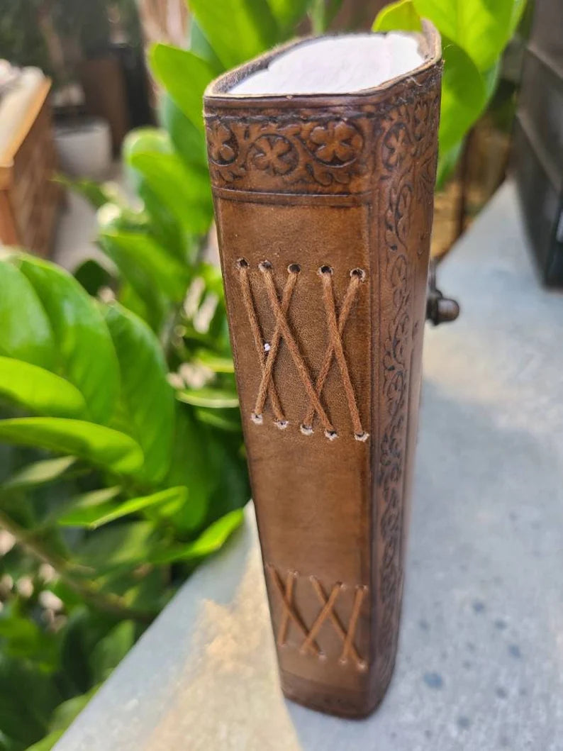 Ancient Egyptian Ankh Leather Journal-Status Co. Leather Studio