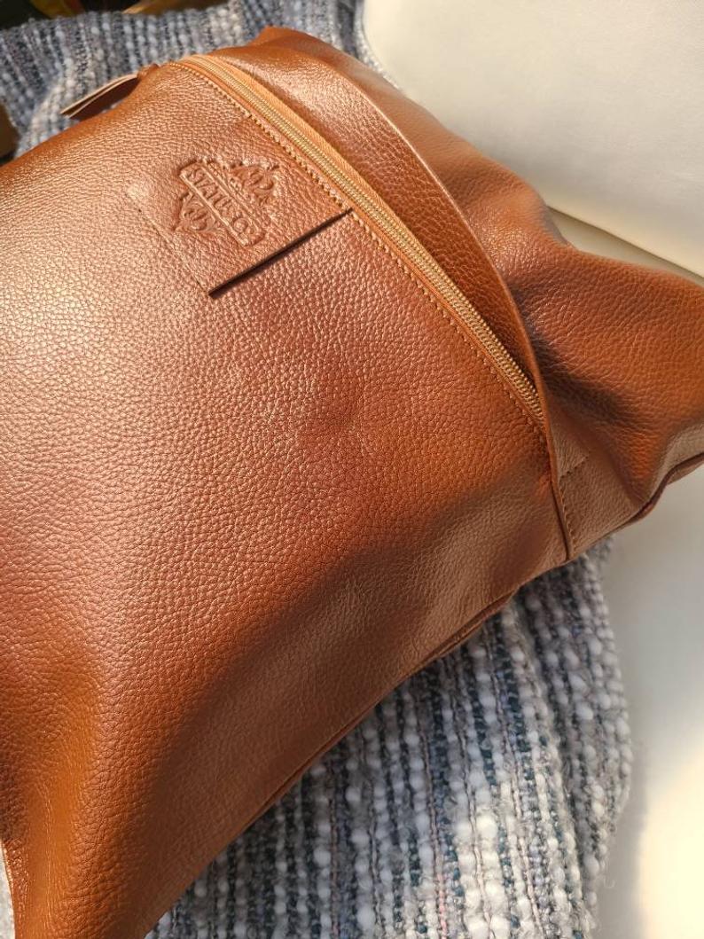 100% Leather Burnt Orange Throw Pillow Cover - 16 x 16-Status Co. Leather Studio