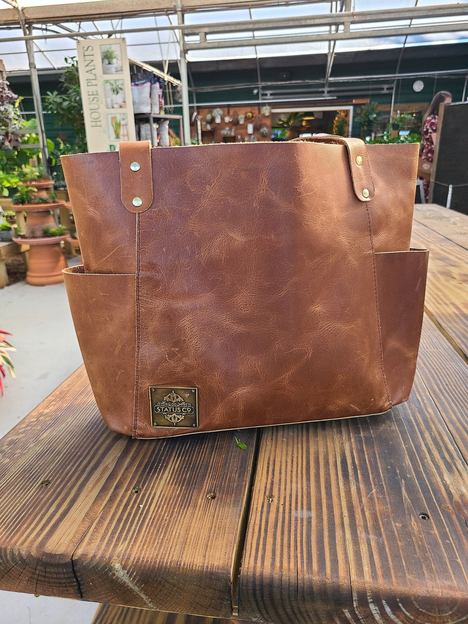 Women's Leather Tote Bag - Women's Leather Handbag - Leather Bag Woman - Shoulder Bag - Leather Tote Bag For Women - Leather Handbag-Status Co. Leather Studio