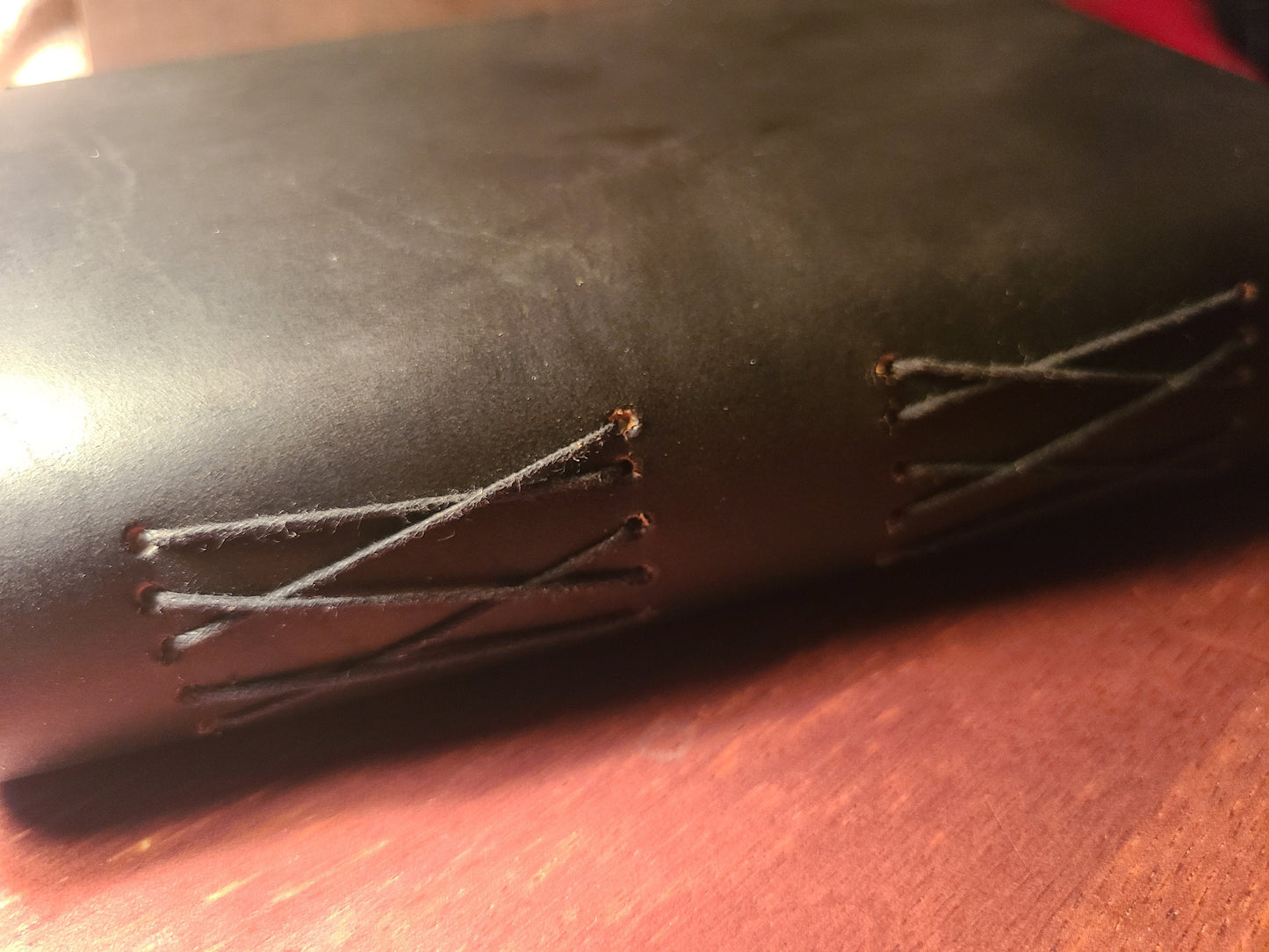 Leather Writing Journal With Leather Strap Closure-Status Co. Leather Studio