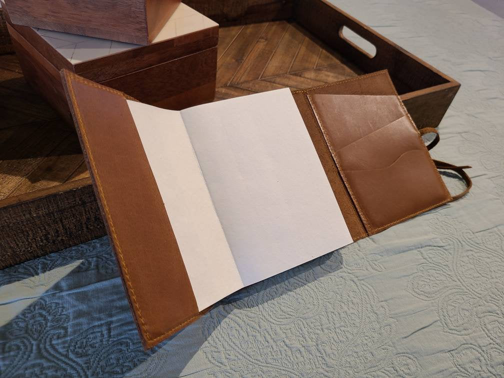 Soft Cover Leather Cardholder Travel Journal-Status Co. Leather Studio